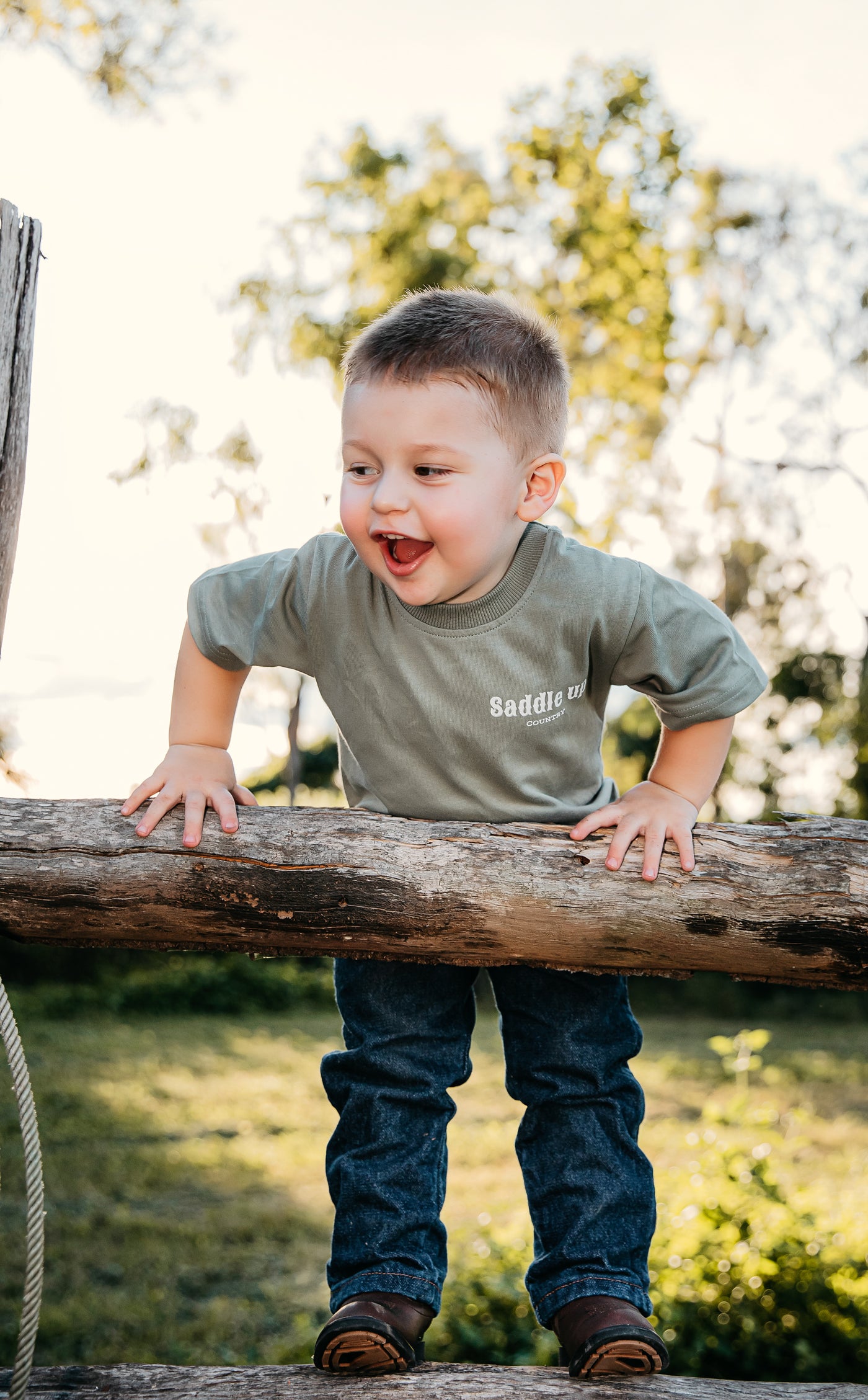 Kids Classic Sage Tee