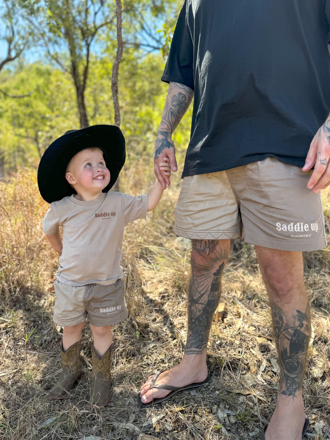 Kids Signature Brown Rugby Shorts