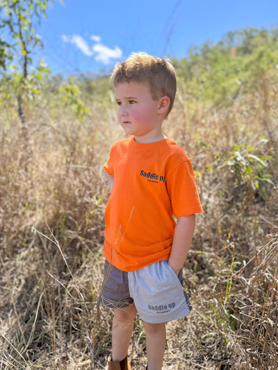 Kids Signature Grey Rugby Shorts